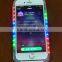color changing LED phone case with led light & buit-in battery light selfie phone case