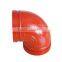 ASTM-A536 300 Psi Ductile Iron 45/90 Degree Grooved Fittings Elbow