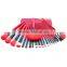 High Quality Original Chinese Red Color Professional 24pcs/set Cosmetic Brush Kit Make Up Tools Accessories Makeup Brushes