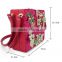 red italy brand diamond flowers hollow Ballot lock luxury handbag evening bag-in-box (C157)