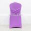 Ruffled spandex chair cover for banquet chair
