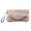 wholesale boutique monogrammable Burlap clutch bag