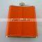 Fashion 304 stainless steel insulated leather hip flask in various capaticy