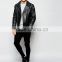 China OEM Men 's Gray new design wholesale comfortable zipper pocket 100%cotton t-shirt