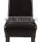 HC-D002 black classical leather wood dining chair made in china