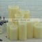 Glossy surface led flameless candle light battery operated flameless wax LED candle