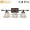 Antique glass shade wall lamp,Hot Sale Antique Clear Bell Glass Shade Wall Lamp