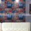 3D leather effect wall paper 3d mordern wallpaper for restaurant