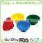 Set of 4 mini Silicone Pinch Mixing Bowl