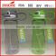 Portable plastic water bottle with straw for sports