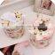 Home decoration circular fabric paper tissue box