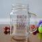 Transparent Christmas Promotional Glass Bottle with Handle