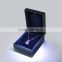 fashion wooden white led light jewelry ring box