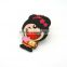 custom cute girl shaped keychain pvc factory from china