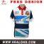 100% polyester sports dri fit customized sublimation polo shirts