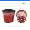 Round Double Color Plastic Pots for Plant Cheap Plastic Flower Pot Garden Pot
