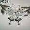 XY09-0498 wrought iron butterfly handmade for home garden outdoor patio metal crafts wall decorations wholesale