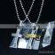 Fashion jewelry stainless steel rhinestone cross pendant
