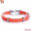 Fashion genuine stinrgay leather treaty bracelet maker on 