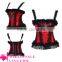 2015 hot sales plus size waist training corset sexy red mature corset