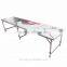 Wooden MDF Panel Aluminum Table Frame Red Cup Pong Portable Foldable Beer Pong Beirut Game Table - 8 Feet