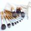 Wooden Handle Make up Brushes Professional 11pcs Makeup Brushes Set Wholesale