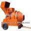 Movable electric powered concrete mixer plant cement blender JZR350