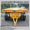 20ft container flat top trailer with deck over wheels