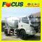 Strong performance 3m3, 4m3 mini RHD ready mix concrete truck for sale