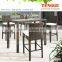 patio high top wicker rattan bar table and chair with Cushion outdoor chair