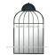 POWERLON Ornate Birdcage Iron Garden Mirror Totally Unique Outdoor Decoration