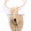 indoor wall mounted wooden deer head decoration