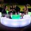 Elegant popular led rechargeable illuminated bar stool chair