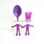 32092 Figure shape Kitchen Tools Short brush Nylon And Silicone Material