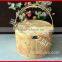 Environmental bamboo basket with handle