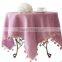 European high-grade garden style cotton round tablecloth / table cloth tablecloths round table