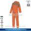 2014 Hot Sell Red And Black Color Strips Reflective Coverall Uniform With Safety