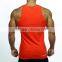 Slim Fit Tank Top Men Gym Stringer Vest Wholesale Fitness Clothing 95% Cotton 5% Spandex Muscle Bodybuilding Tank Top