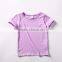 Wholesale 100% Cotton Soft Top Blank Sweet Color Girls Clothing T shirt for Kids