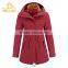 Factory Dirct 2017 women style outdoor waterproof and windproof jacket