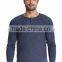 Next Level Apparel Men's Tri-blend Long-Sleeve Henley - 50% polyester, 25% combed ring-spun jersey cotton, 25% rayon