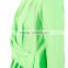 2017 OEM Girls Street Clothing Twisted Cut Fluore Green Blouse Designs