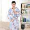 Reactive printed hooded bathrobe terry 100% cotton