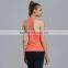 Yoga women's tops sleeveless fitness training wear basic round neck strappy back tank tops