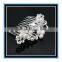 Newest design white pearl and crystal flower wedding bridal claw clip hair accessories comb