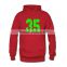 2017 new design cotton spandex gym hoodies slim fit