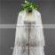 2017 wholesale new grance long lace bridal wedding veil lace long Tulle veils