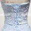 A17AL0004 sweetheart with belt light up prom dress women luxury light blue dress long