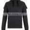 CHEFON Washed Black Mock Sleeve Overhead Hoody CTSS0020
