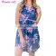2017 Fashion Boho Casual Printed Dress Sexy Beach Women Dress